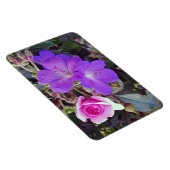 バラ&ゼラニウム大型パーソナライズされたマグネット マグネット (右側)