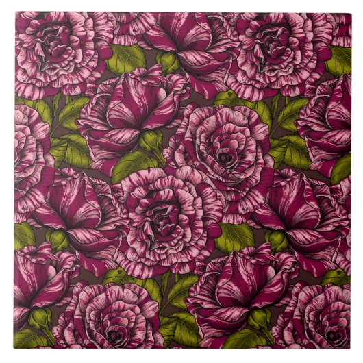 バラ タイル (正面)