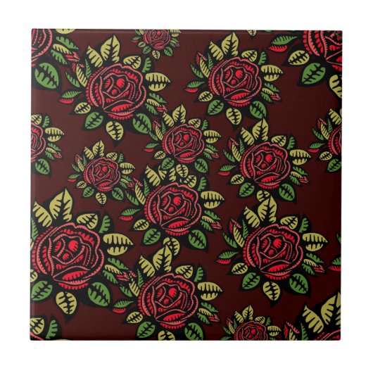 バラ タイル (正面)