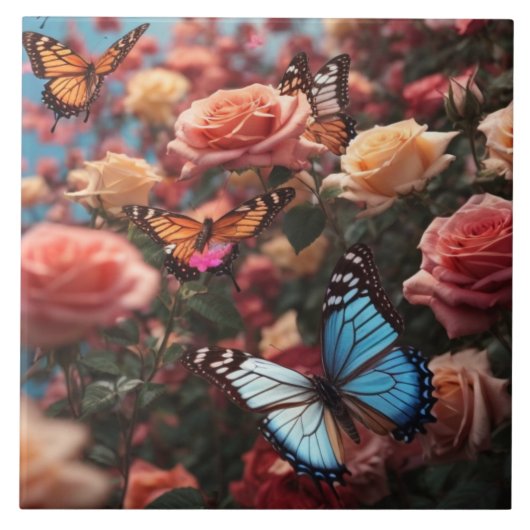 バラ タイル (正面)