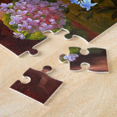 バラ、チューリップ、ヒヤシンスの花の静止ライフ ジグソーパズル (側面)