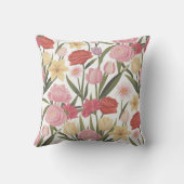 バラ、チューリップ、ユリ クッション (裏面)