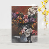 バラ、チューリップ、ライラック | ロビスコリント カード (黄色い花)