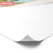 バラ、ティーカップ・フェアリー、 ポスター (角)