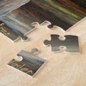 バラ/デイジーフラワーハットの標準ドンキー/ブルロ ジグソーパズル (側面)