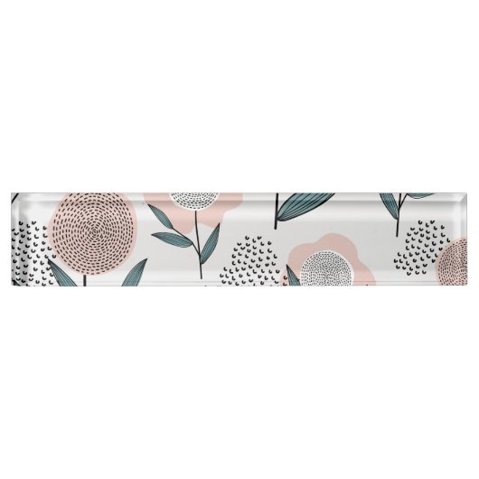 バラ デスクネームプレート (正面)