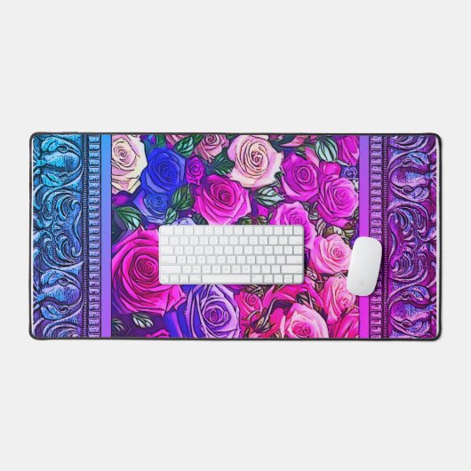 バラ デスクマット (キーボード&マウス)