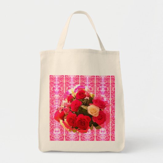 バラ トートバッグ (正面)