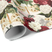 バラ・ドラゴンフライ系(デザイン10) ラッピングペーパー (ロールコーナー)
