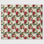 バラ・ドラゴンフライ系(デザイン11) ラッピングペーパー (フラット)