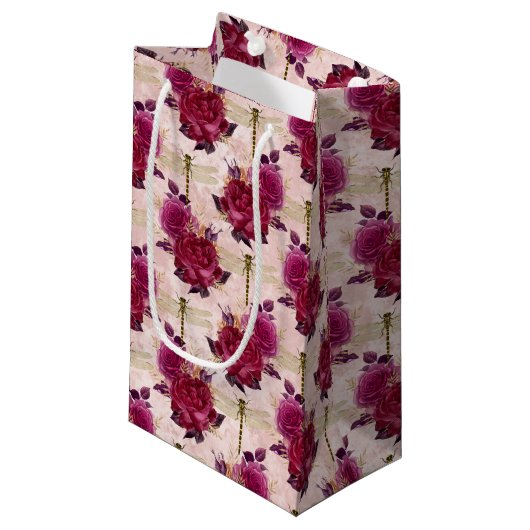 バラ・ドラゴンフライ系(デザイン3) スモールペーパーバッグ (正面アングル)