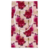 バラ・ドラゴンフライ系(デザイン3) スモールペーパーバッグ (正面)