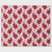 バラ・ドラゴンフライ系(デザイン3) ラッピングペーパー (フラット)