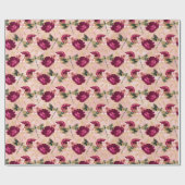 バラ・ドラゴンフライ系(デザイン4) ラッピングペーパー (フラット)