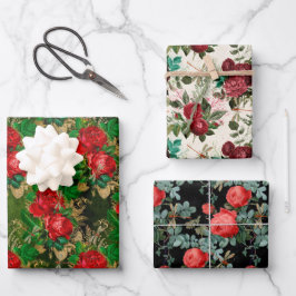 バラ・ドラゴンフライ系(デザイン5) ラッピングペーパーシート