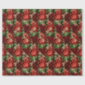バラ・ドラゴンフライ系(デザイン5) ラッピングペーパー (フラット)