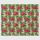 バラ・ドラゴンフライ・シリーズ(デザイン16) ラッピングペーパー (フラット)