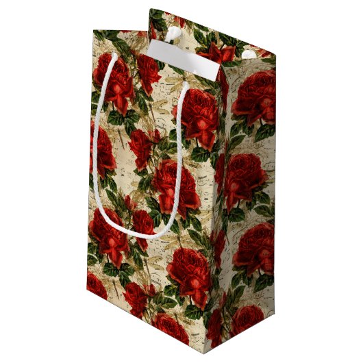 バラ・ドラゴンフライ・シリーズ(デザイン17) スモールペーパーバッグ (裏面アングル)