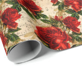 バラ・ドラゴンフライ・シリーズ(デザイン17) ラッピングペーパー (ロールコーナー)