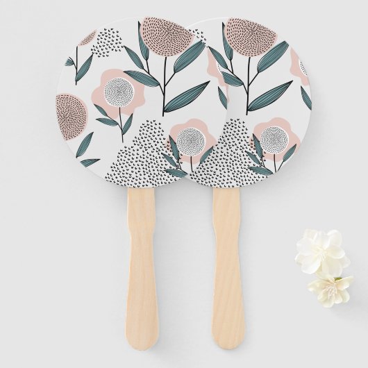 バラ ハンドファン (正面&裏面)