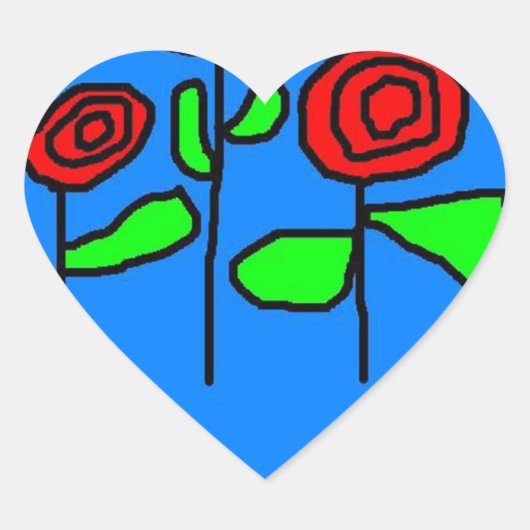 バラ ハートシール (正面)