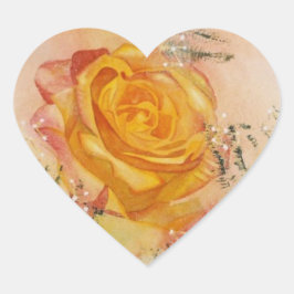 バラ ハートシール