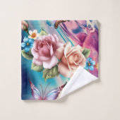 バラ バスタオルセット (ウォッシュタオル)