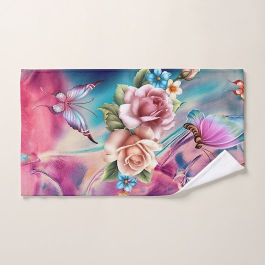 バラ バスタオルセット (ハンドタオル)