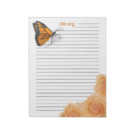 バラ&バタフライ40ページJW ノートパッド