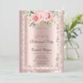 バラ、バラ金ゴールドグリッターフレームクラウン退職 招待状 (スタンド正面)