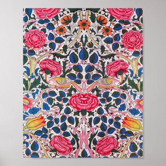 バラ・バードウィリアム・モリス ポスター (正面)