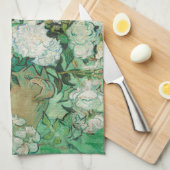 バラ – ビンセント・ヴァン・ゴッホ キッチンタオル (四つ折り)