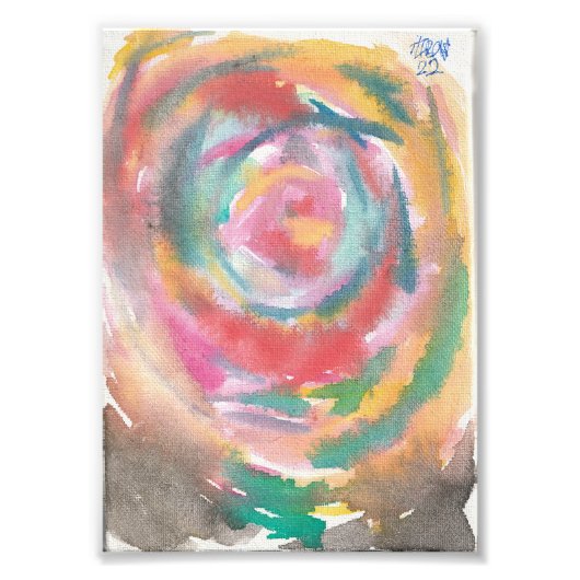 バラ フォトプリント            (正面)