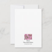 「バラ」フラワーパワーコレクション サンキューカード (裏面)