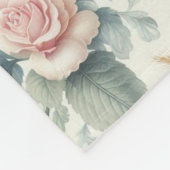 バラ フリースブランケット (角)