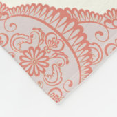 バラ フリースブランケット (角)