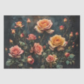 バラ-フローラエレガンス – デクページ –  薄葉紙 (正面)