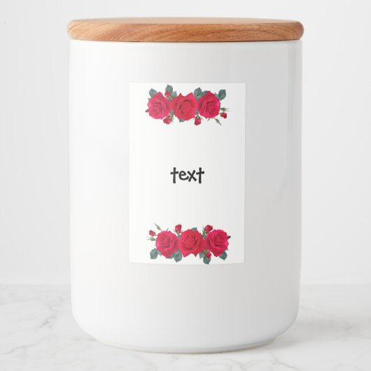 バラ フードラベル (正面)