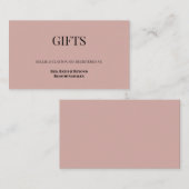 バラ/ブラックギフトレジストリ格納装置カード エンクロージャーカード (正面/裏面)