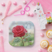 バラ ペーパープレート (パーティー)