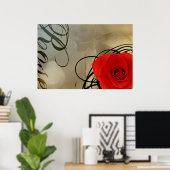 バラ ポスター (ホームオフィス)