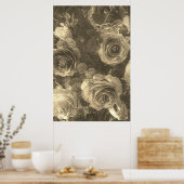 バラ ポスター (キッチン)