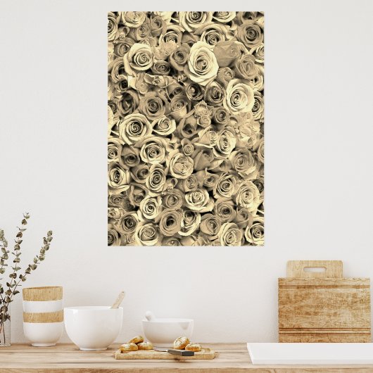 バラ ポスター (キッチン)