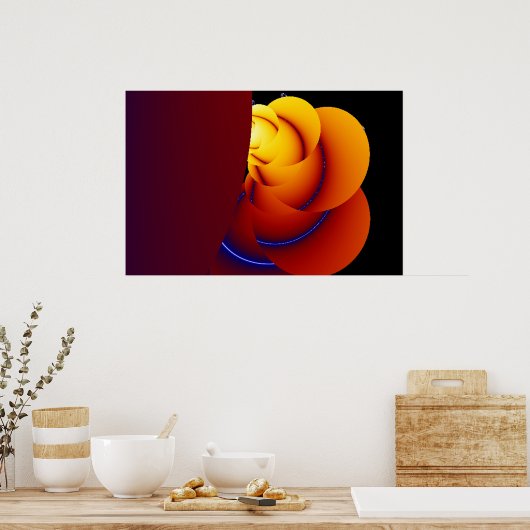 バラ ポスター (キッチン)