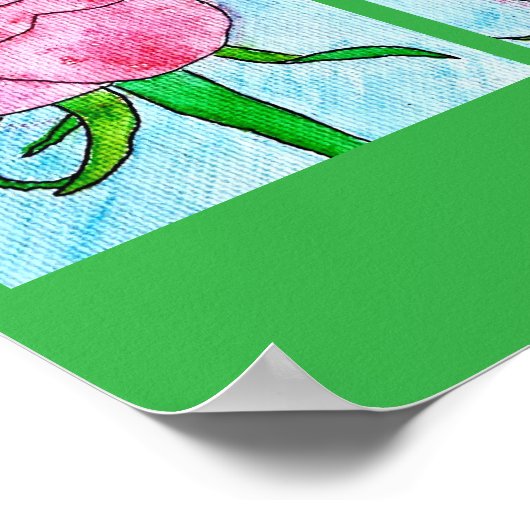 バラ ポスター (角)