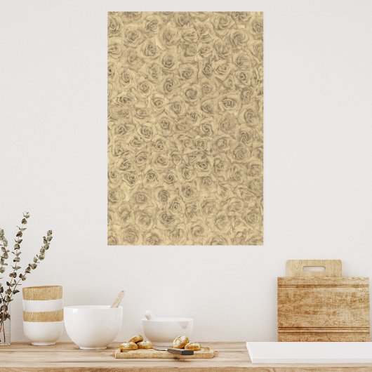 バラ ポスター (キッチン)