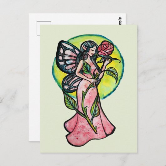 バラ ポストカード (正面/裏面)