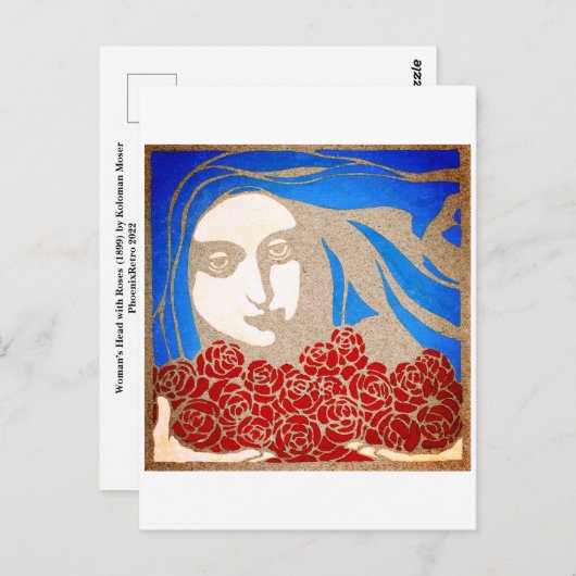 バラ ポストカード (正面/裏面)