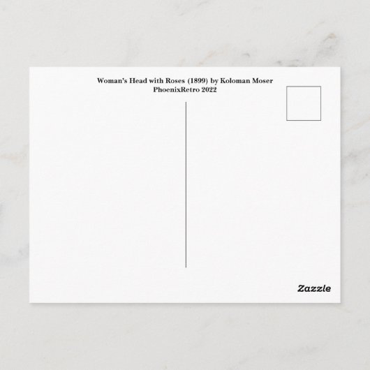 バラ ポストカード (裏面)