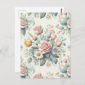 バラ ポストカード (正面/裏面)